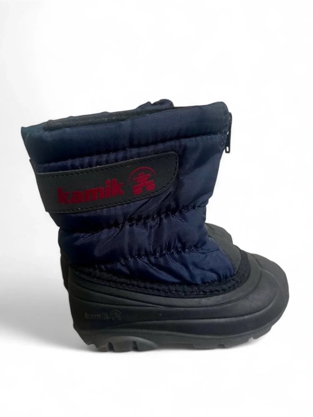 Kamik Kids Navy and Black Waterproof Winter Boot